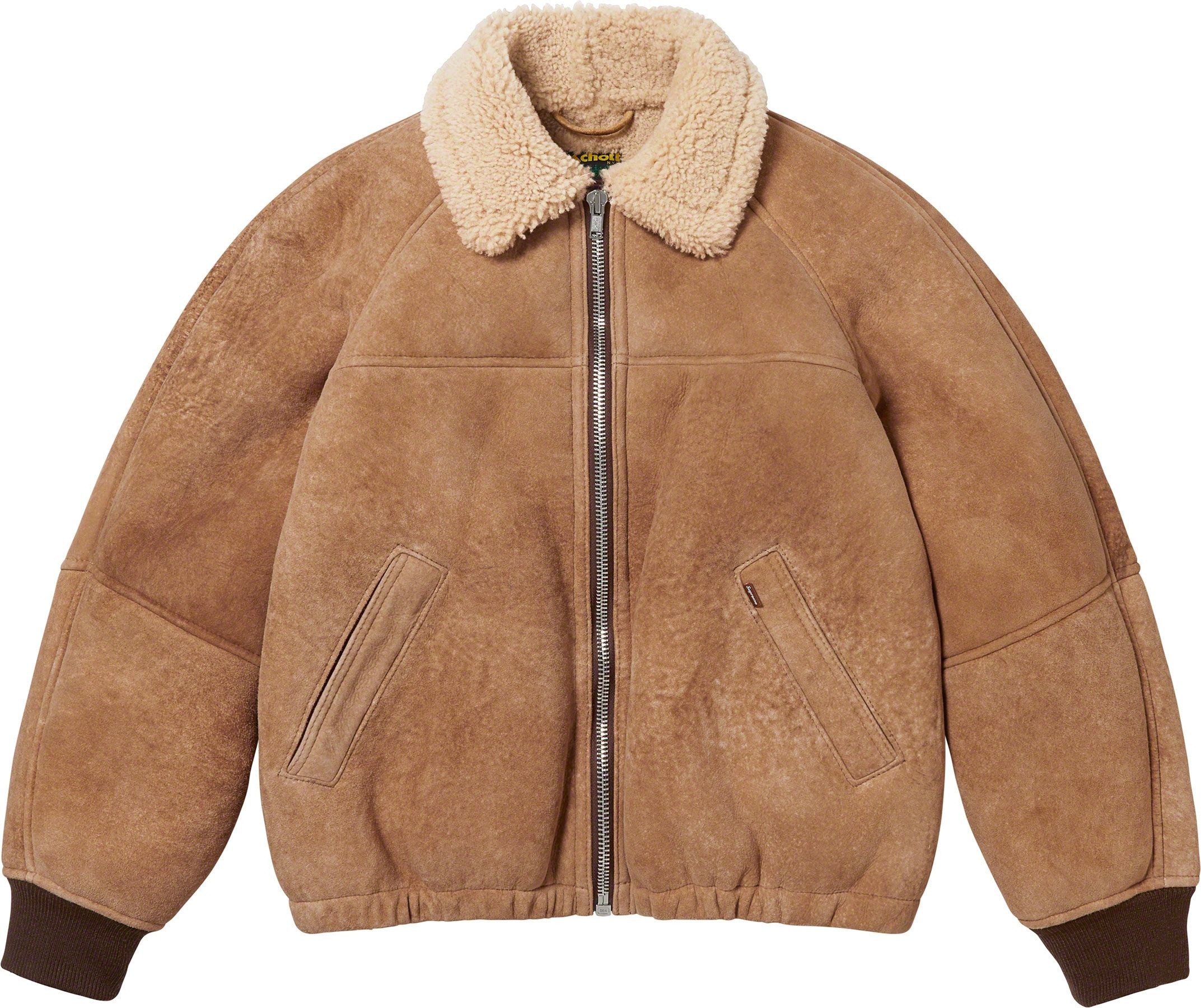 Supreme®/Schott® Shearling Bomber Jacket view 12